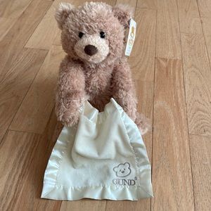 Gund peek a boo talking bear brand new